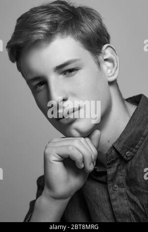 Handsome man. Portrait of a young man.  Stock Photo