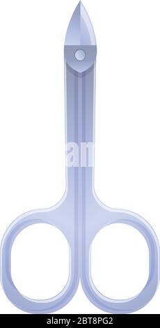 Manicure scissors icon. Cartoon of manicure scissors vector icon for web design isolated on white background Stock Vector