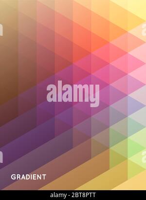 Abstract geometrical background. Polygonal pattern with color triangles. 3d vector illustration for advertising, marketing and presentation. Stock Vector