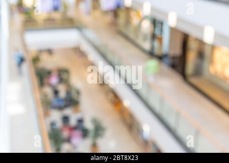 Abstract blurred of department store or shopping center mall blurred background use Stock Photo