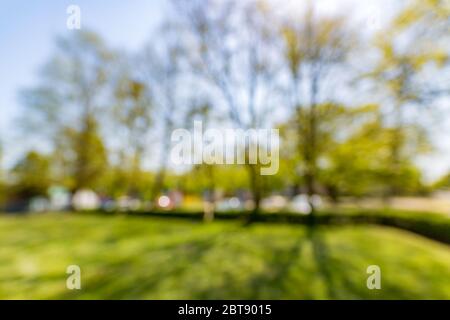 Blur park with sun light abstract background. Stock Photo