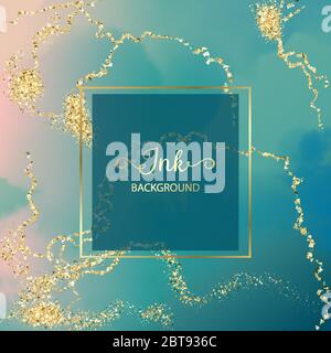 Luxurious ink background Stock Vector