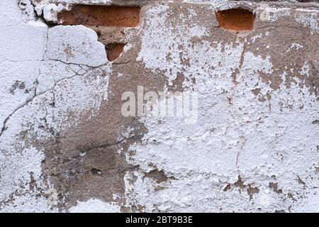 Old grunge white concrete texture background. Stock Photo