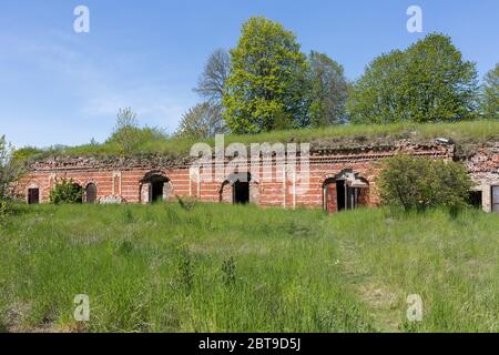 City Bolderaja, Latvia. Soviet army fortress by the sea.23.05.2020 Stock Photo