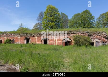 City Bolderaja, Latvia. Soviet army fortress by the sea.23.05.2020 Stock Photo