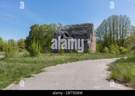 City Bolderaja, Latvia. Soviet army fortress by the sea.23.05.2020 Stock Photo