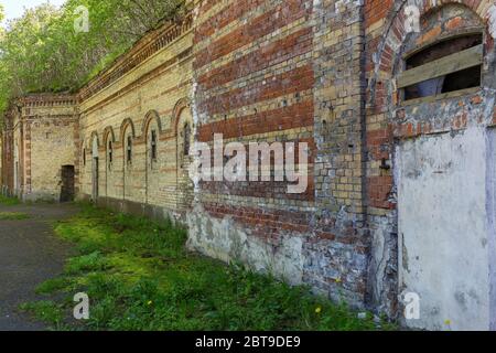 City Bolderaja, Latvia. Soviet army fortress by the sea.23.05.2020 Stock Photo