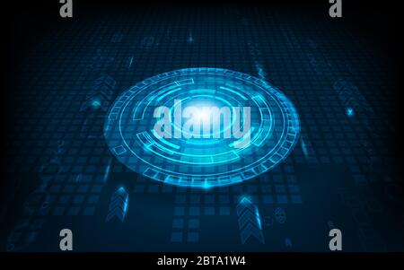 Abstract futuristic speed digital technology background. Stock Vector