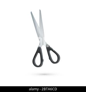 Scissors isolated on a white background. Open scissors. Vector Stock Vector