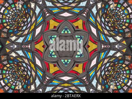 Mandalas inspired by the Cathedral Window Quilt by Viola Canady held by ...