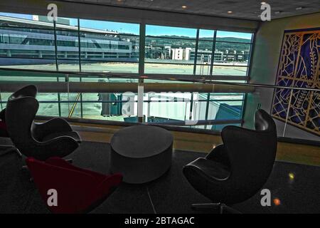 San Francisco, USA. 23rd May, 2020. United Airlines departure lounge in Terminal 2 all but deserted at San Francisco Airport due to the CoVid-19 pandemic Credit: Motofoto/Alamy Live News Stock Photo