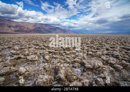 devils golf course in death valley national park in california in the usa Stock Photo