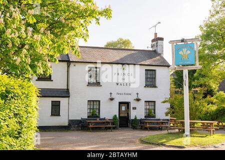 Exterior of the Prince of Wales Pub in Green Tye, Much Hadham. UK, closed during the Covid 19  / Coronavirus pandemic. Stock Photo