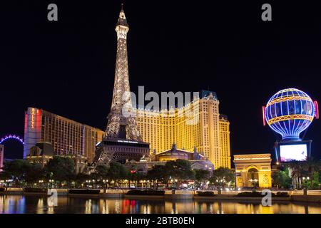 Tour Eiffel at Paris Las Vegas Hotel, Las Vegas Strip, evada, USA Stock  Photo - Alamy