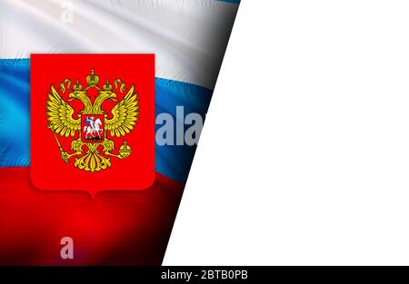 Animated Russia flag, Country flag of