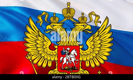 free russia flag with free russia emblem