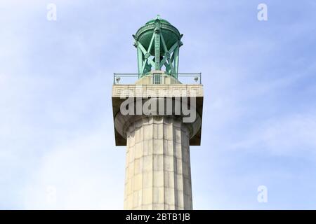 Detail of Prison Ship Martyrs' Monument, Fort Greene Park, Brooklyn, NY. Memorial to prisoners who died in British prison ships in the Revolution. Stock Photo