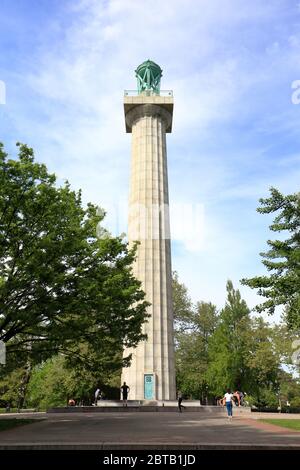 Prison Ship Martyrs' Monument, Fort Greene Park, Brooklyn, NY. Memorial to the prisoners who died in British prison ships in the American Revolution. Stock Photo