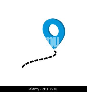 map pointer 3d lane vector design template illustration Stock Vector
