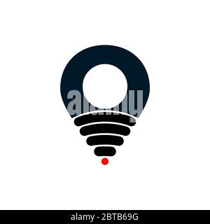 map pointer vector design template illustration Stock Vector