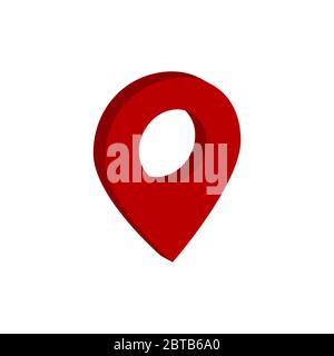 map pointer 3d vector design template illustration Stock Vector