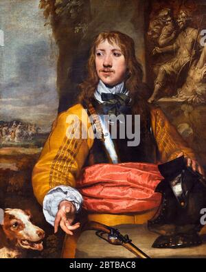 Richard Neville (1615-1676), portrait by William Dobson, oil on canvas, c.1643. Neville was a Royalist commander in the English Civil War, who came to prominence in the First Battle of Newbury (1643). Stock Photo