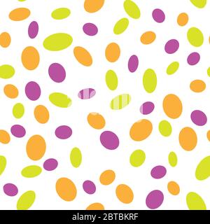 Bright Colorful Abstract Seamless Pattern with spots. Vector Endless Background. Holiday Illustration. surface pattern design Stock Vector