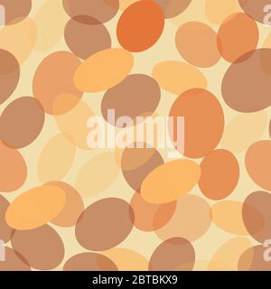 Orange Abstract Seamless Pattern with spots. Vector Endless Background. Holiday Illustration. surface pattern design Stock Vector