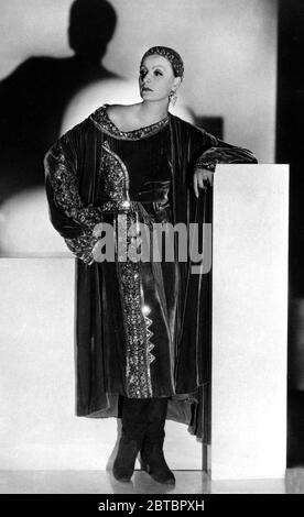 Swedish-born actress Greta Garbo (Retrospective), (born on September 18, 1905, died on April 15 ,1990 at aged 84) plays the title role of  'Mata Hari', directed by George Fitzmaurice (1931) MGM.  File Reference # 34000-192THA Stock Photo