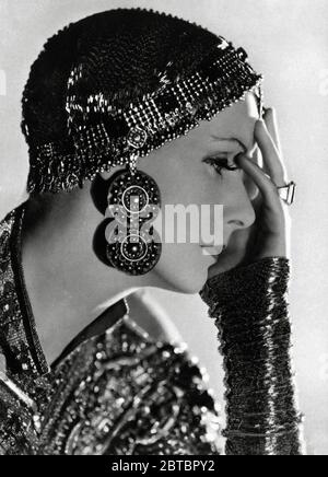 Swedish-born actress Greta Garbo (Retrospective), (born on September 18, 1905, died on April 15 ,1990 at aged 84) plays the title role of  'Mata Hari', directed by George Fitzmaurice (1931) MGM.  Photo by Clarence Sinclair Bull / File Reference # 34000-191THA Stock Photo