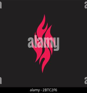 letter f flame grunge logo vector Stock Vector