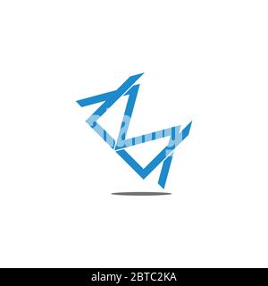 letter cm simple linked overlap design symbol vector Stock Vector