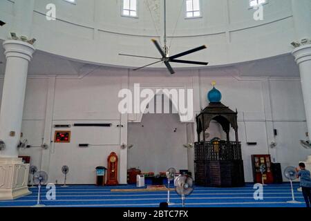 Masjid Selat Malaka, Melacca Strait Mosque, Malaka, Malaysia Stock Photo