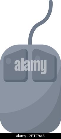 PC mouse , illustration, vector on white background Stock Vector