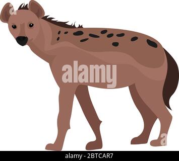 Wild hyena , illustration, vector on white background Stock Vector