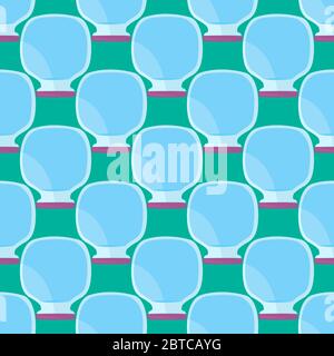 Empty jars pattern , illustration, vector on white background Stock Vector