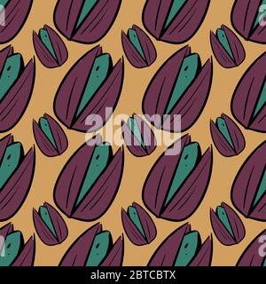 Pistachios pattern , illustration, vector on white background Stock Vector
