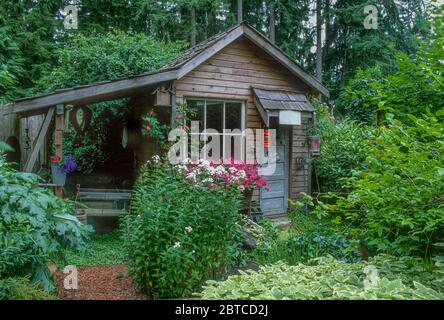 Garden Shed Stock Photo