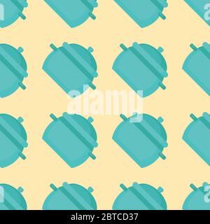 Saucepan pattern , illustration, vector on white background Stock Vector