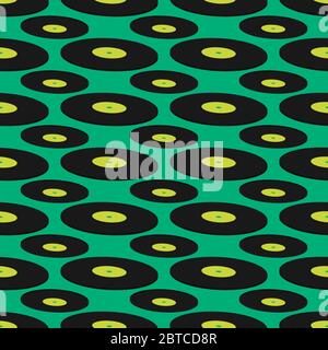 Vinyl pattern , illustration, vector on white background Stock Vector