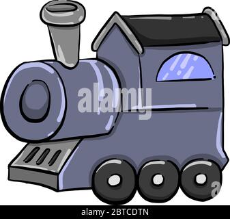 Train car , illustration, vector on white background Stock Vector