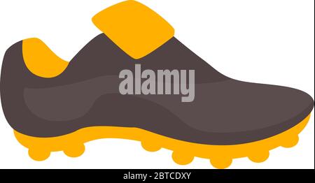 Football sneaker, illustration, vector on white background Stock Vector