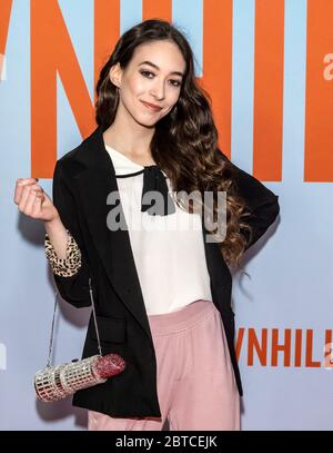 New York, NY - Feb 12, 2020: Sasha Anne attends the premiere of 'Downhill' at SVA Theater. Stock Photo