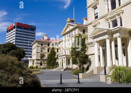 Law School  (Old Government Buildings) in Victoria University,Wellington City,North Island,New Zealand Stock Photo