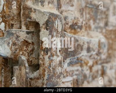 Old rusty metal texture in factory Stock Photo