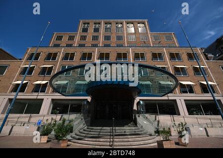 Royal Dutch Shell Plc headquarters building stands on May 21, 2020 in The Hague, Netherlands. Credit: Yuriko Nakao/AFLO/Alamy Live News Stock Photo