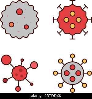 Preventive measures against the virus in a flat design icon set 007 Stock Vector