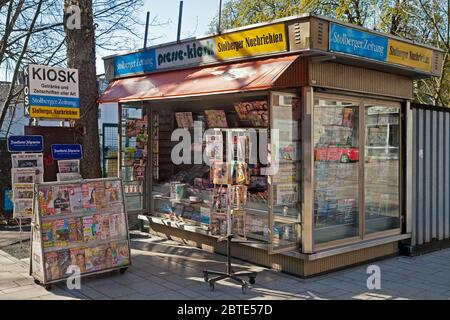 Kiosk in Stolberg, Germany, North Rhine-Westphalia, Stolberg Stock Photo