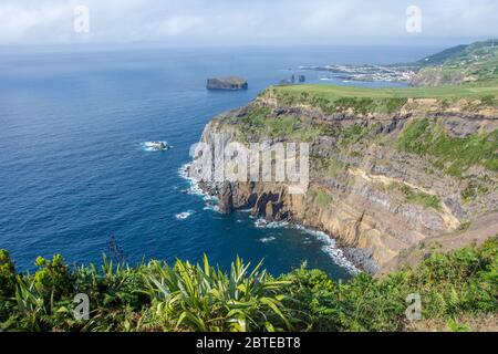 Walk on the Azores archipelago. Discovery of the island of Sao Miguel, Azores. Portugal Stock Photo