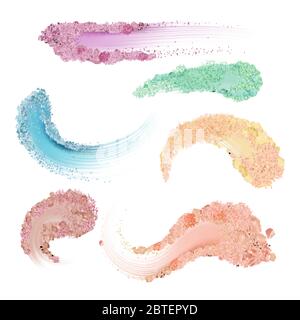 Powder Palette Face Cosmetics Makeup Set Vector Stock Vector